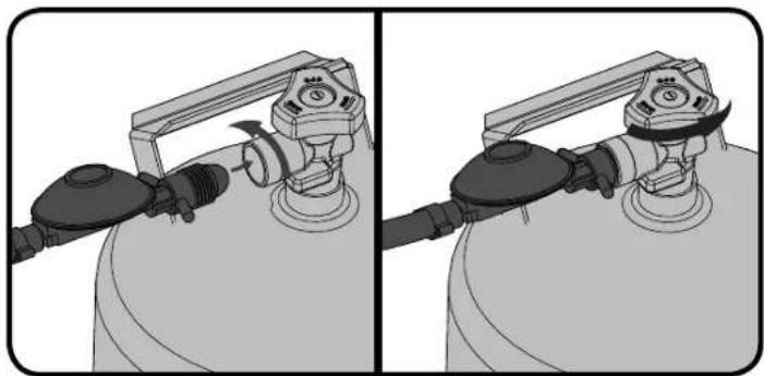 Napoleon LE485RSIB - Natural Gas Only – Proper Hose Connection - 5