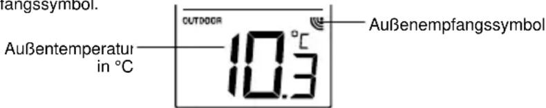 Techno Line WS 9765 IT - ANZEIGE DER AUSSENTEMPERATUR: - 1