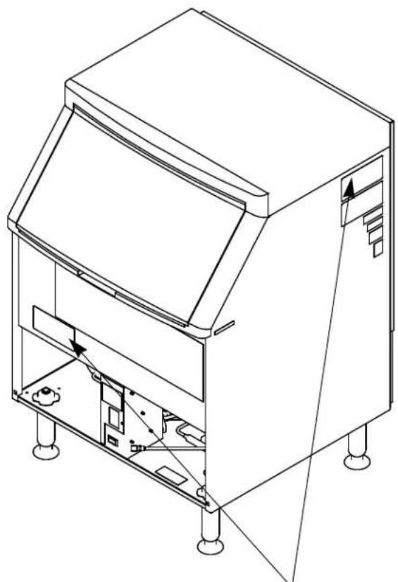 Manitowoc Q210 - Model/Serial Number Location - 1