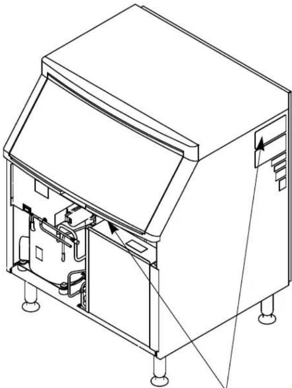 Manitowoc Q210 - Model/Serial Number Location - 2
