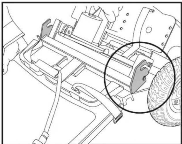 Pride Sundancer - WARNING! Position the front-to-rear harness cable so it will not become pinched between the frame halves when pivoting the rear section forward. - 2