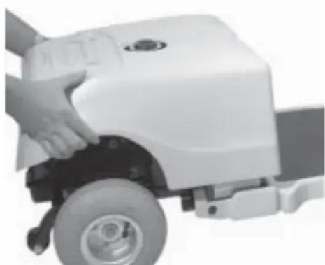 Pride Dynamo - CAUTION! Failure to unplug both battery harnesses and the front-to-rear harness prior to disassembly could result in permanent damage to the Dynamo. - 2