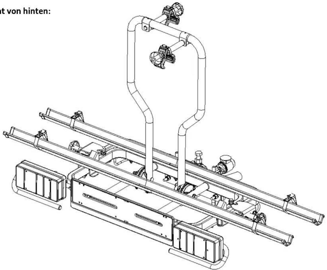 Unitec Duo Plus 75340 - Gesamtansicht des Kupplungs-Fahrradträgers - 1