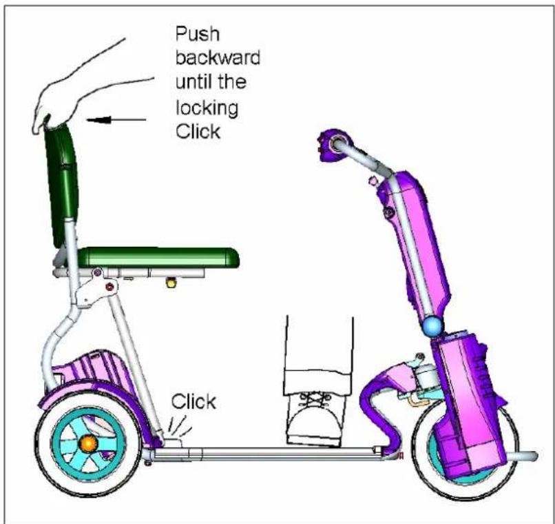 Afikim Caddy - Unfolding the Seat to driving position - 3