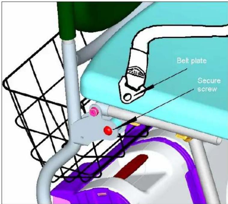 Afikim Caddy - Mounting the seat belt option - 1
