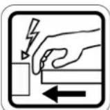 Afikim Caddy - Danger of pinching body parts - 1