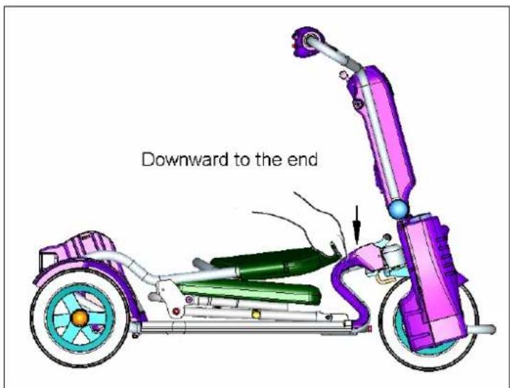 Afikim Caddy - Folding the Seat - 3
