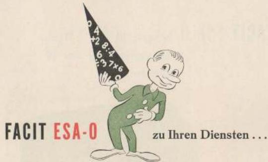 Facit ESA-0 - FACIT ESA-O beherrscht alle 4 Rechnungsarten mit nur 10 Zifferntasten - 2