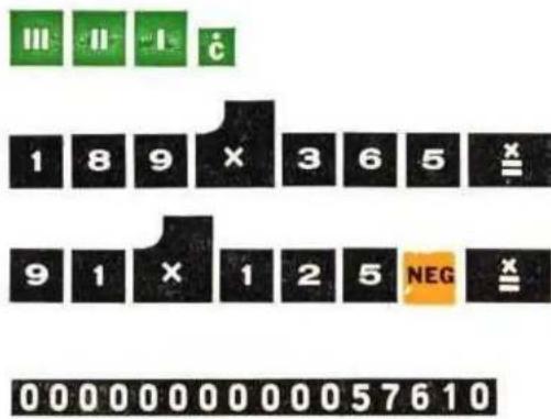 Facit CA2-16 - Negative Multiplikation - 1