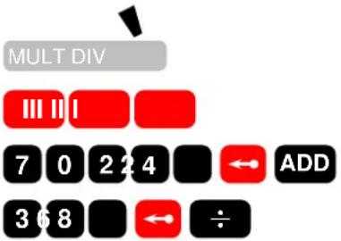 Facit CA1-13 - Unterbrechen des Divisionsablaufs: - 1