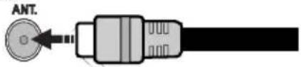 ELBE XTV-2208-LED - Conexión de Antena y Cable - 1