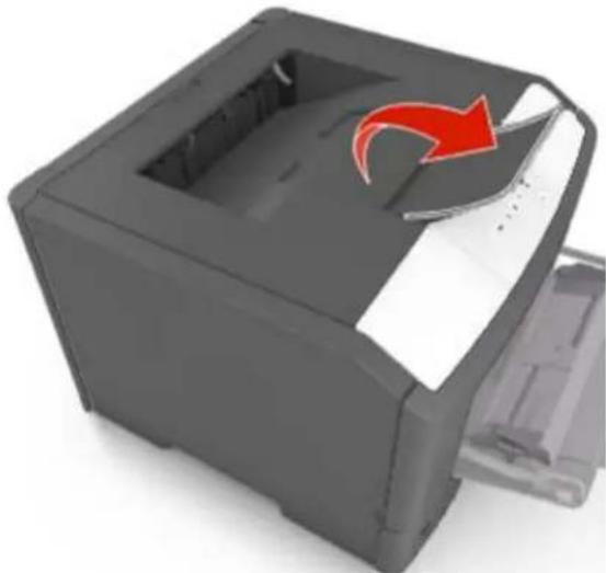 Develop Ineo 3300P - Verwenden der Standardablage und des Papieranschlags - 1