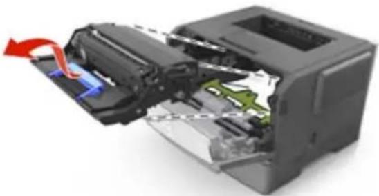 Develop Ineo 3300P - [x]-Papierstau, vordere Klappe öffnen. [20y.xx] - 6