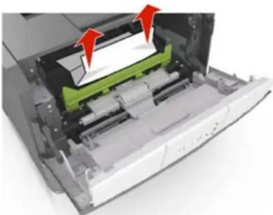 Develop Ineo 3300P - [x]-Papierstau, vordere Klappe öffnen. [20y.xx] - 9