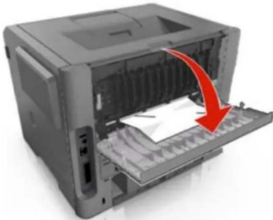 Develop Ineo 3300P - [x]-Papierstau, hintere Klappe öffnen. [20y.xx] - 5