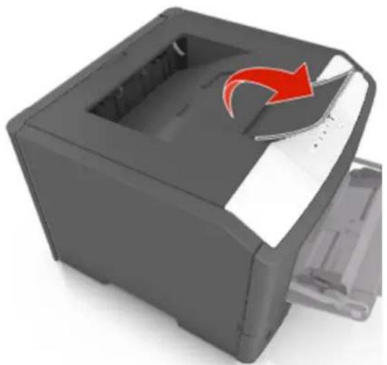 Develop Ineo 3301P - Verwenden der Standardablage und des Papieranschlags - 1