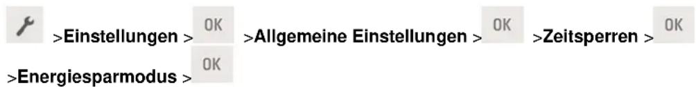 Develop Ineo 3301P - Anpassen des Energiesparmodus - 1