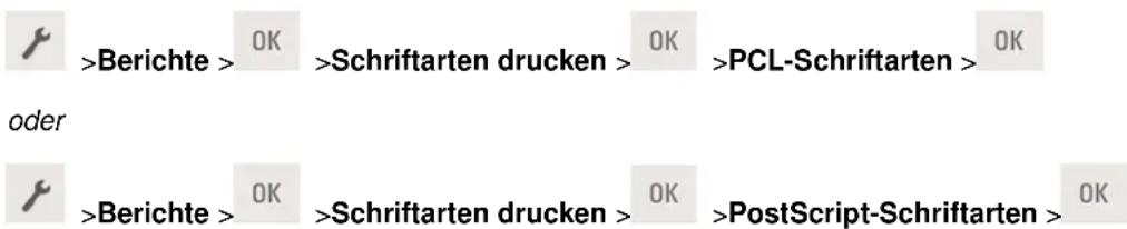 Develop Ineo 3301P - Drucken einer Schriftartmusterliste - 1