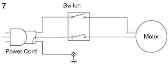 7 Power Cord Switch Motor