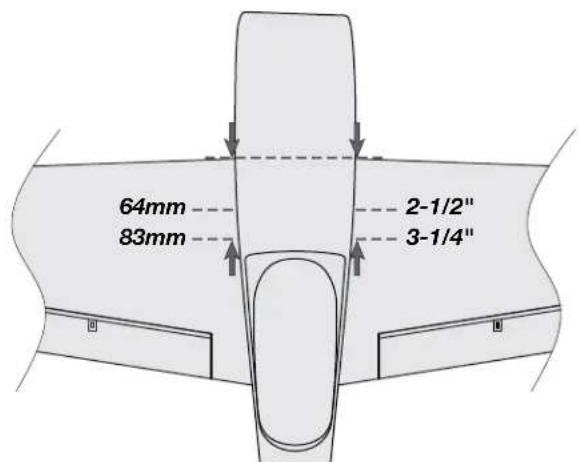 Flyzone Extra 300 SX - Check the C.G. (Center of Gravity) - 5