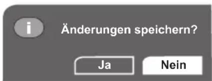 GSS DRS 600 HDTV - Menüfunktion beenden, zum vorherigen Menü zurückschalten, Einstellungen speichern - 1