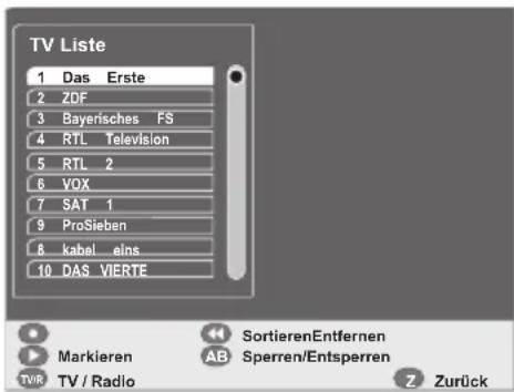 GSS DRS 600 HDTV - Programme verschieben - 1