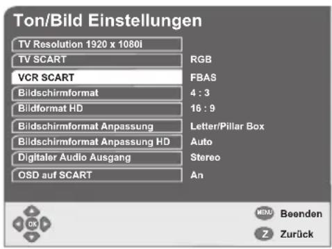 GSS DRS 600 HDTV - Ausgangssignal an der Scart-Buchse "RECORDER" - 1