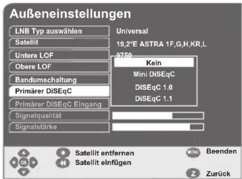 GSS DRS 600 HDTV - DiSEqC einstellen - 1