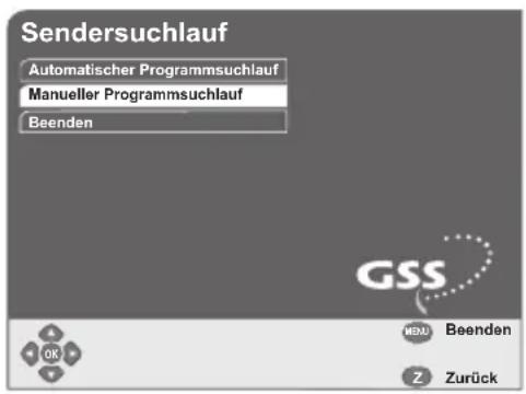 GSS DRS 600 HDTV - Manueller Programmsuchlauf - 1