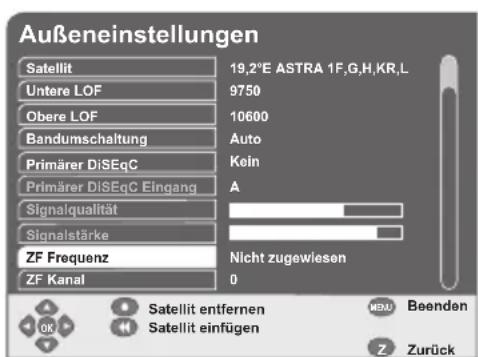 GSS DRS 600 HDTV - Einstellungen für Unicable-LNB / Unicable-Multischalter - 2