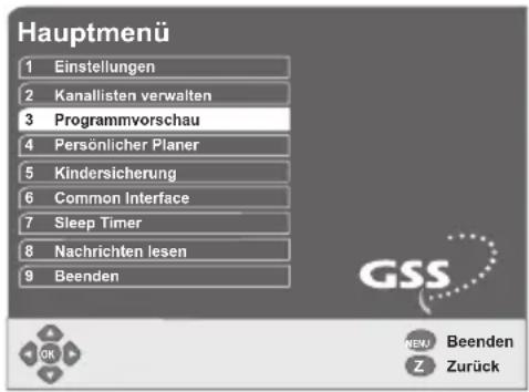 GSS DRS 500 CI - Programmvorschau - 1
