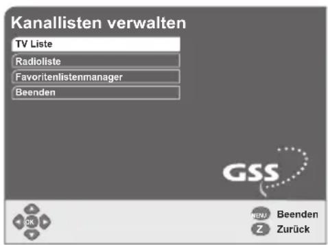 GSS DRS 500 CI - Programmlisten bearbeiten - 2