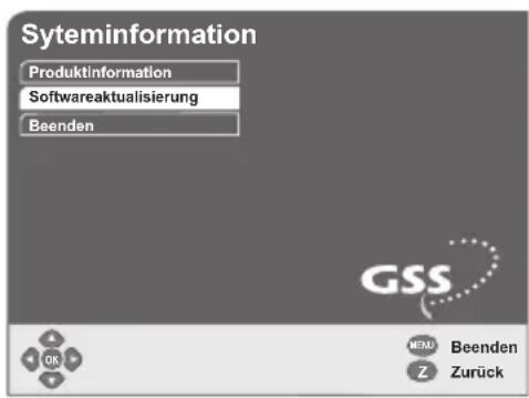 GSS DRS 500 CI - Trennen Sie den Satelliten-Receiver während des Software-Downloads und der Software-Aktualisierung nicht vom Netz. Eine derartige Unterbrechung kann zu einer Beschädigung der Betriebssoftware des Satelliten-Receivers führen! - 1