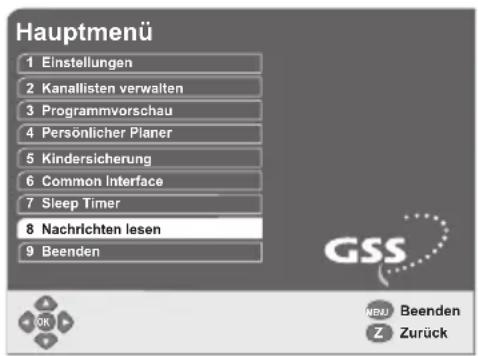 GSS DRS 500 CI - Nachrichten lesen - 1