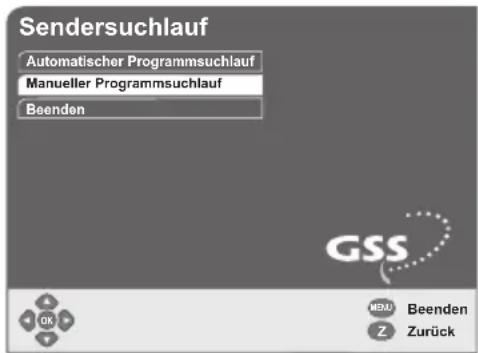 GSS DRS 500 CI - Manueller Programmsuchlauf - 1