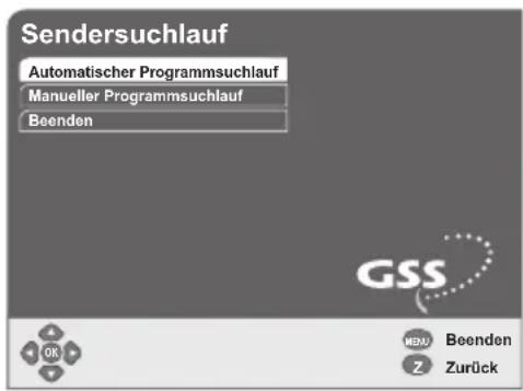 GSS DRS 500 CI - Automatischer Programmsuchlauf - 1