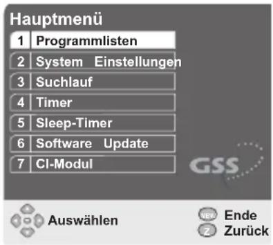 GSS DRS 100 CI - Programmlisten bearbeiten - 1