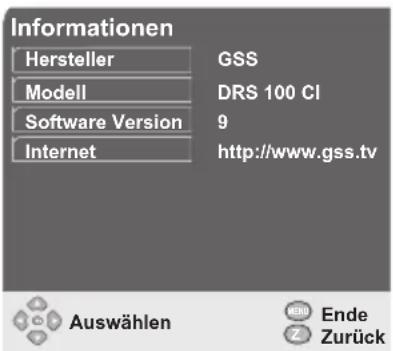 GSS DRS 100 CI - Geräteinformationen abfragen - 1
