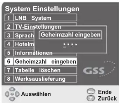 GSS DRS 100 CI - Geheimzahl ändern - 1