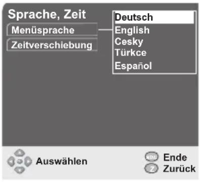 GSS DRS 100 CI - Sprache der Benutzerführung einstellen - 1