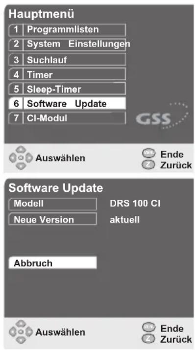 GSS DRS 100 CI - Software aktualisieren - 1