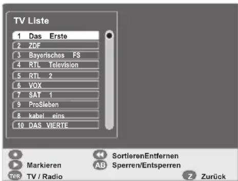 GSS DRS 550 HDMI - Programme verschieben - 1