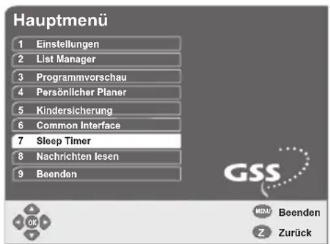 GSS DRS 550 HDMI - Sleep Timer - 1