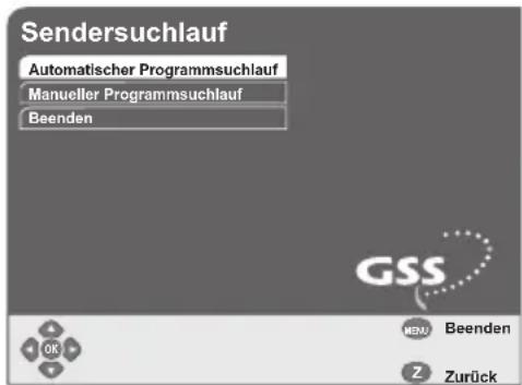 GSS DRS 550 HDMI - Automatischer Programmsuchlauf - 1
