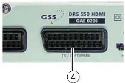 GSS DRS 550 HDMI - Fernsehgerät über Scart-Kabel anschließen - 1