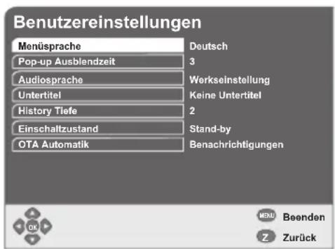 GSS DRS 550 HDMI - Menüsprache einstellen - 1