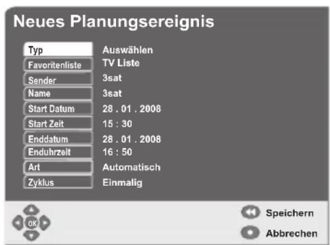 GSS DRS 550 HDMI - Ereignis planen - 1