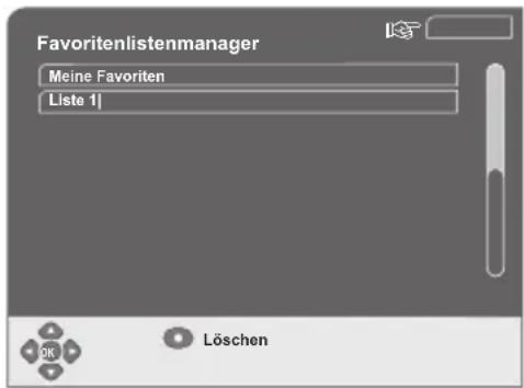 GSS DRS 550 HDMI - Favoritenlisten umbenennen - 1