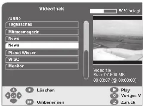 GSS DRS 550 HDMI - Aufnahmen umbenennen - 1