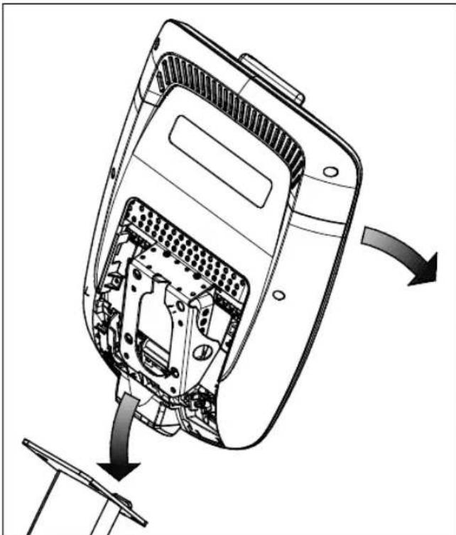 Precor P10 Console - Den Kabelsatz einziehen: - 1